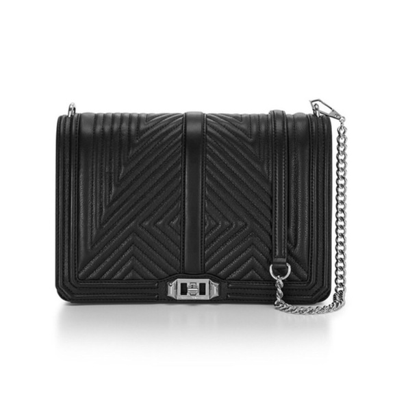 Rebecca Minkoff Handbags - Rebecca Minkoff Quilted Geo Jumbo Love Crossbody